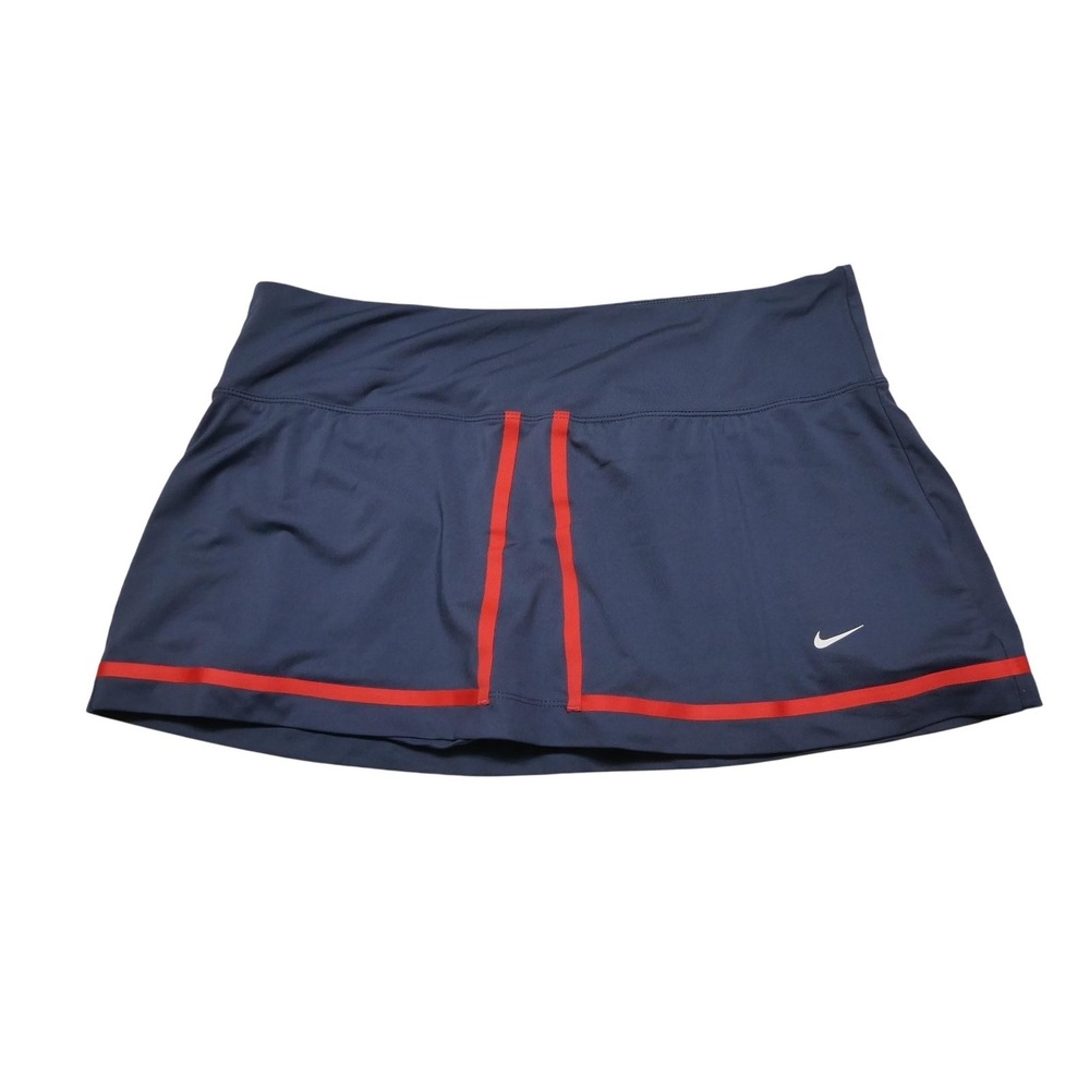 Nike Dri-FIT Skort Womens XL Blue Tennis Running Athletic Built‎ In Shorts